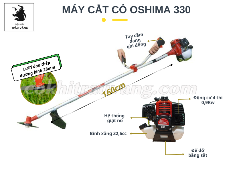 Máy cắt cỏ Oshima 330
