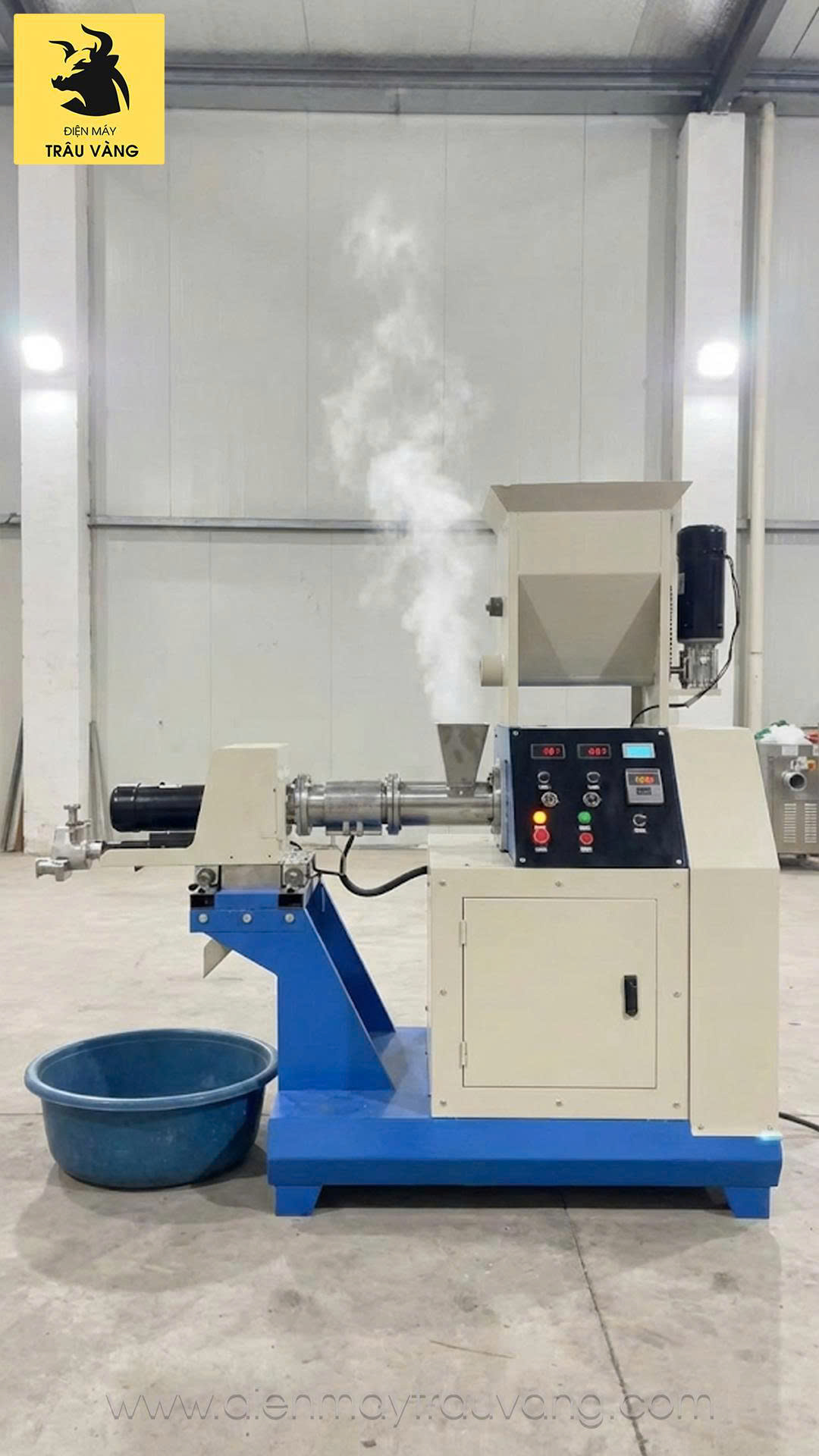 Máy ép cám viên nổi Trâu Vàng Máy ép cám viên nổi Trâu Vàng